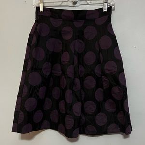 Corey Lynn Calter black purple polka dot shirt 4